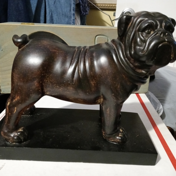 🐶🐕VINTAGE WOOD BULLDOG STATUE 🐕ANIMAL LOVER GIFT GIVING ITEM🐎 - Picture 11 of 16